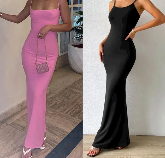 Slim Fitted Bodycon Long Dress fashionnsio