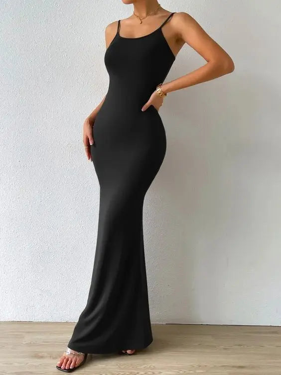 Slim Fitted Bodycon Long Dress fashionnsio