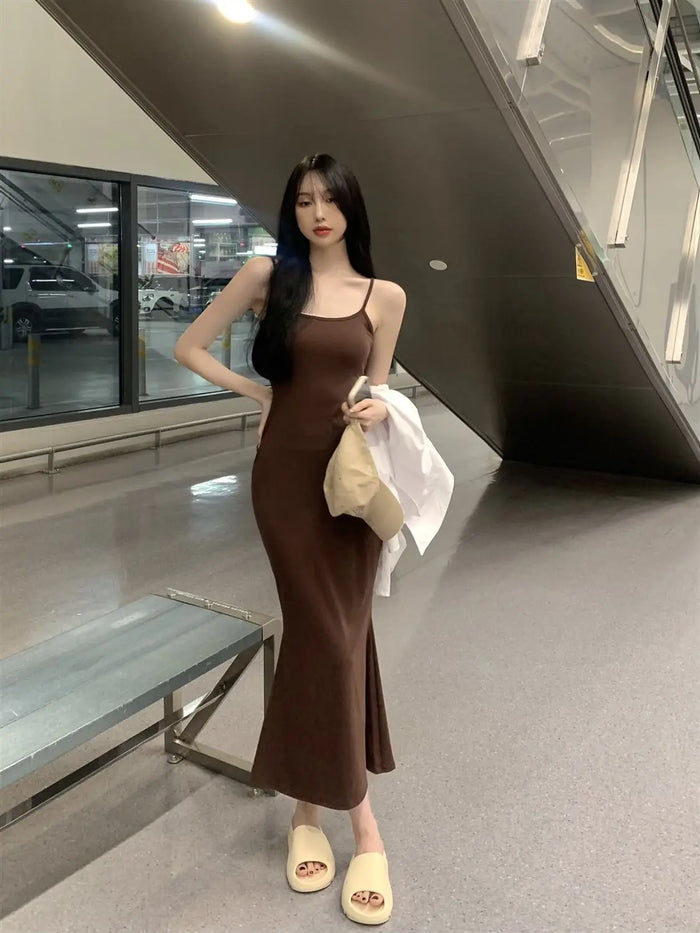 Skims Bodycon Long Dress fashionnsio