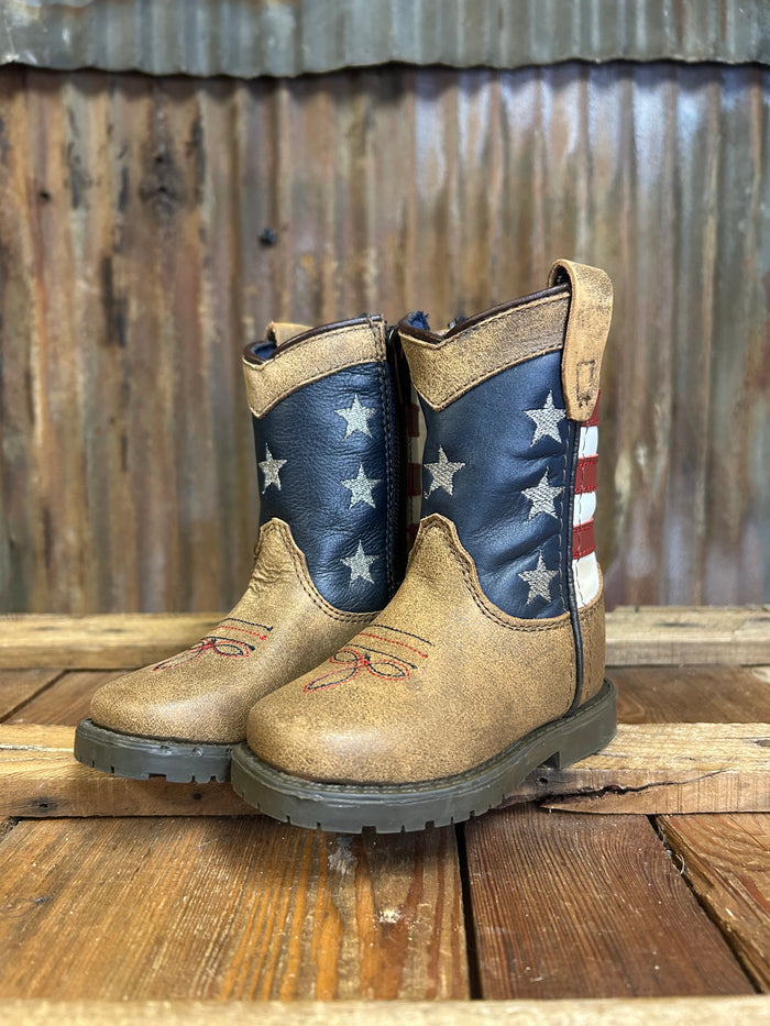 Smoky Mountain Stars and Stripes Western Boot