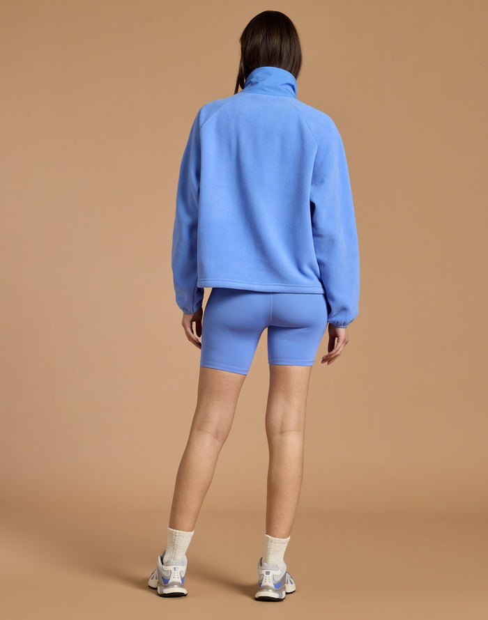 Snap Polar Fleece in Periwinkle Blue