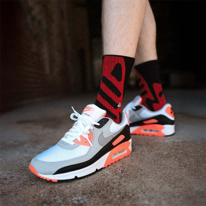 SNKR Socks 'AM 90 Red'