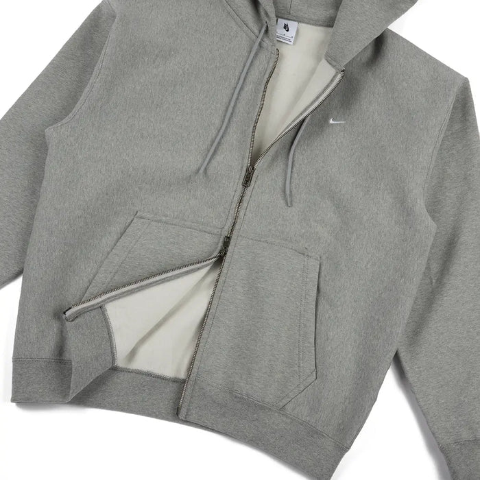 Solo Swoosh FZ Hoodie 'Dark Grey Heather'