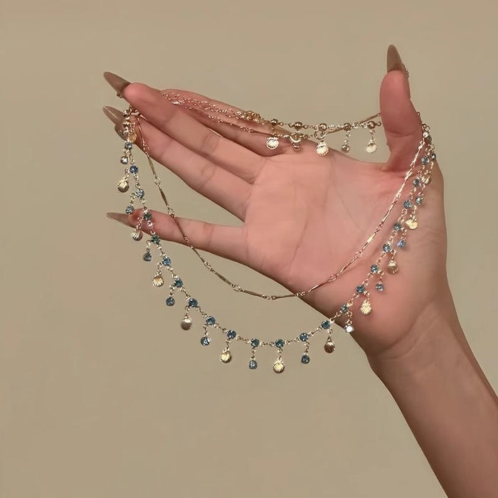 Sparking Double Layer Necklace - Fashionnsio