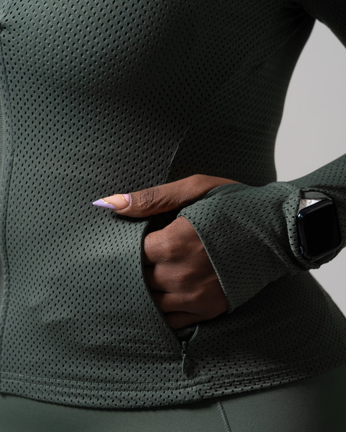 Spice Mesh Jacket - Limon Pepino