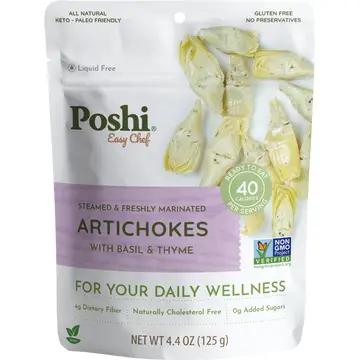 Steamed & Marinated Artichokes - Basil & Thyme 4.4oz