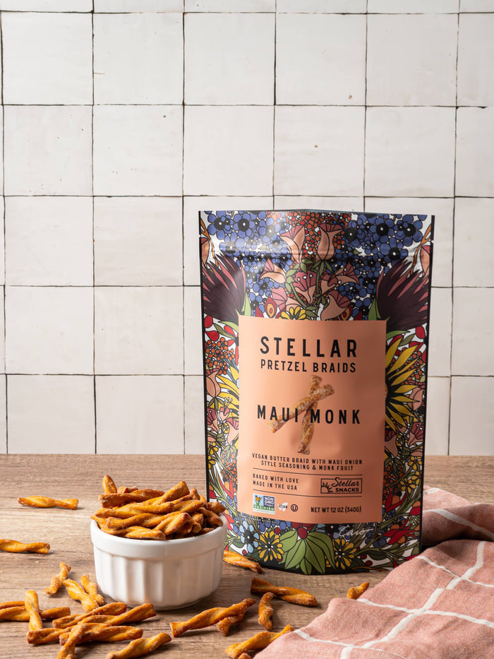 Stellar Snacks - Stellar Pretzel Braids - Maui Monk - 12oz