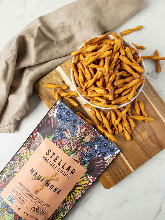 Stellar Snacks - Stellar Pretzel Braids - Maui Monk - 12oz