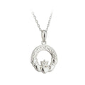 Solvar Sterling Silver Celtic Claddagh Pendant S44965
