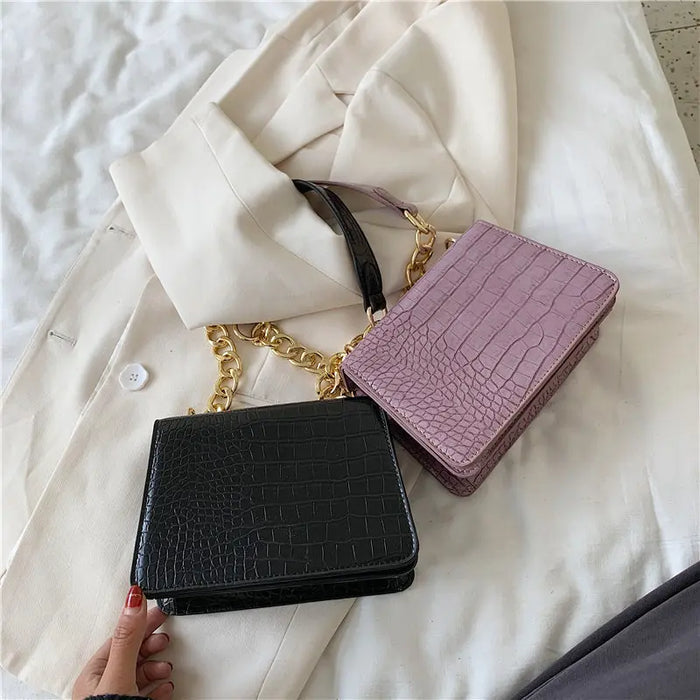 Stone Grain Shoulder Bags fashionnsio