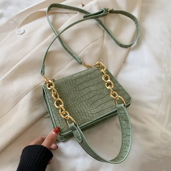 Stone Grain Shoulder Bags fashionnsio