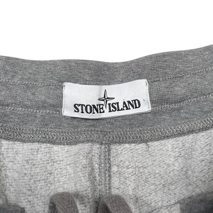 Stone Island AW 2016 Grey Compass Logo Cotton Jogger Shorts