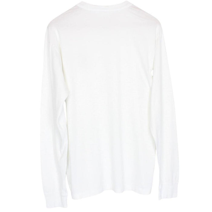 Stone Island AW 2021 White Long Sleeve Compass T-Shirt