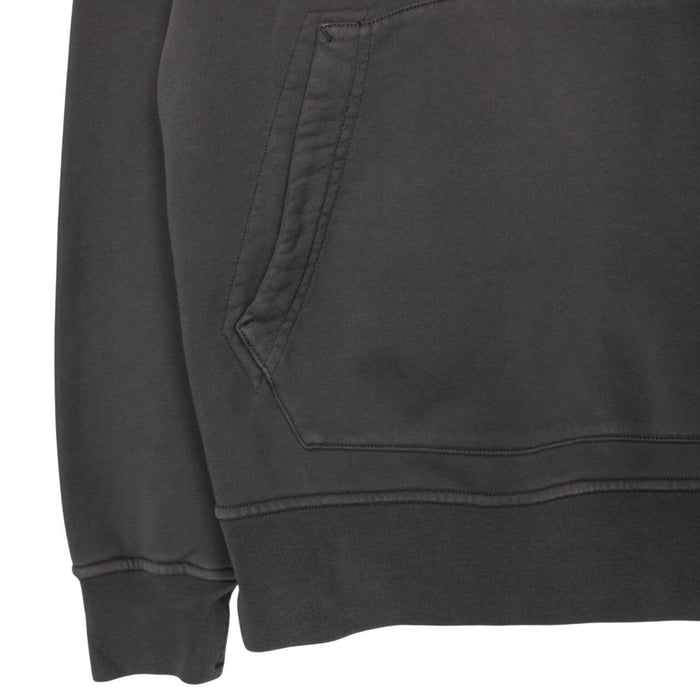 Stone Island Lead Grey Cotton Hoodie Jumper