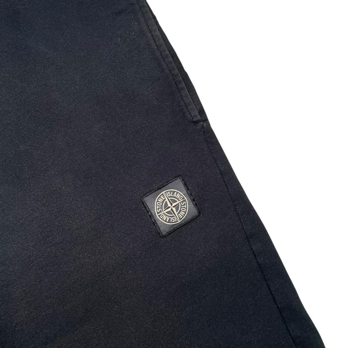 Stone Island SS 2016 Navy Blue Compass Logo Cotton Jogger Shorts
