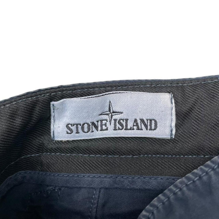 Stone Island SS 2017 Navy Blue Bermuda Cotton Cargo Shorts