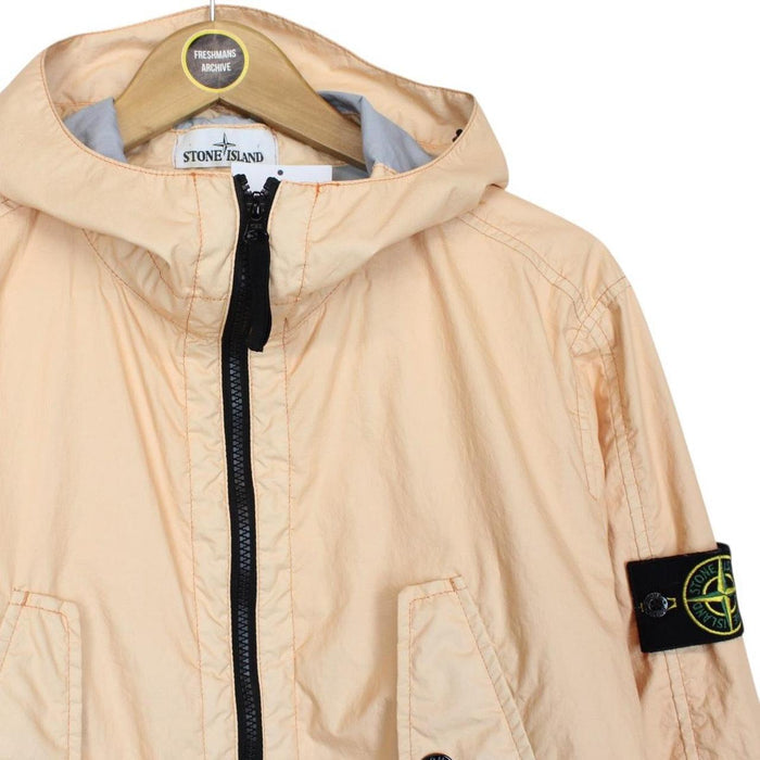 Stone Island SS 2018 Peach Orange Membrana 3L TC Hooded Jacket