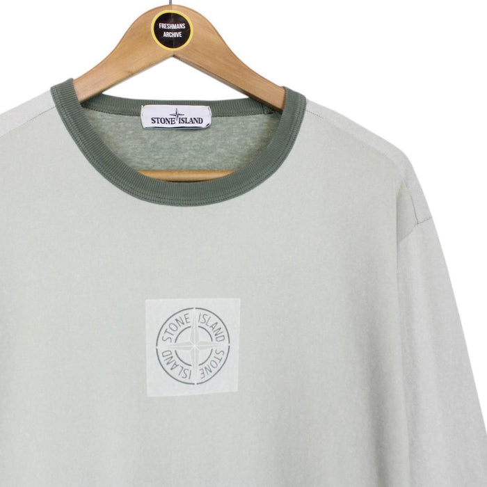 Stone Island SS 2019 Green Long Sleeve Compass T-Shirt