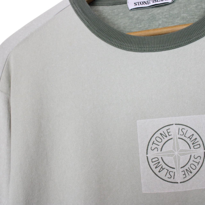 Stone Island SS 2019 Green Long Sleeve Compass T-Shirt