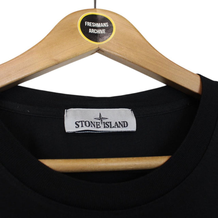 Stone Island SS 2019 Black Short Sleeve Compass T-Shirt