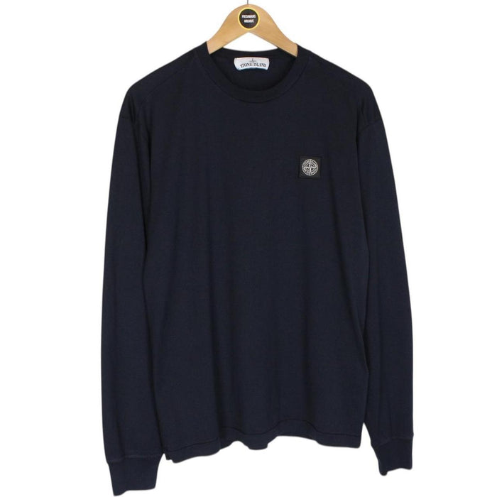 Stone Island SS 2020 Navy Blue Long Sleeve Compass T-Shirt
