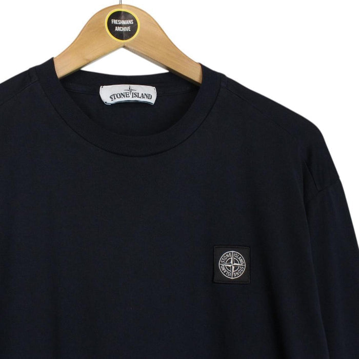 Stone Island SS 2020 Navy Blue Long Sleeve Compass T-Shirt