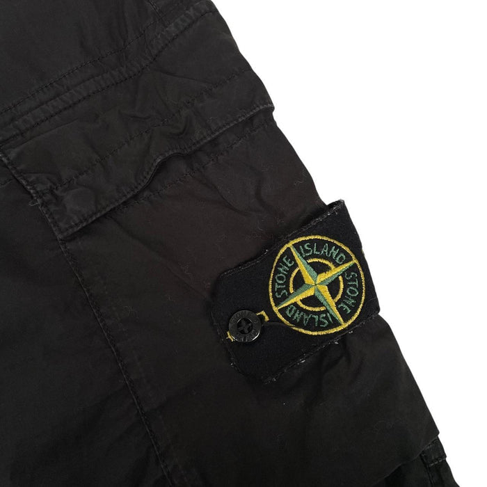 Stone Island SS 2021 Black RE-T Fit Cargo Trousers