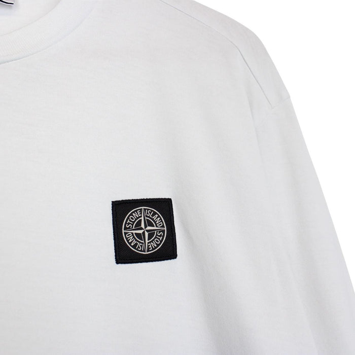 Stone Island SS 2022 Light Blue Long Sleeve Compass T-Shirt