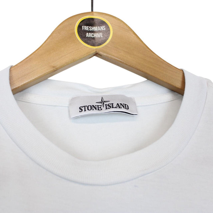 Stone Island SS 2022 Light Blue Long Sleeve Compass T-Shirt