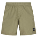 Stone Island SS26 Military Green Brushed Nylon Mid-Length Swim Shorts