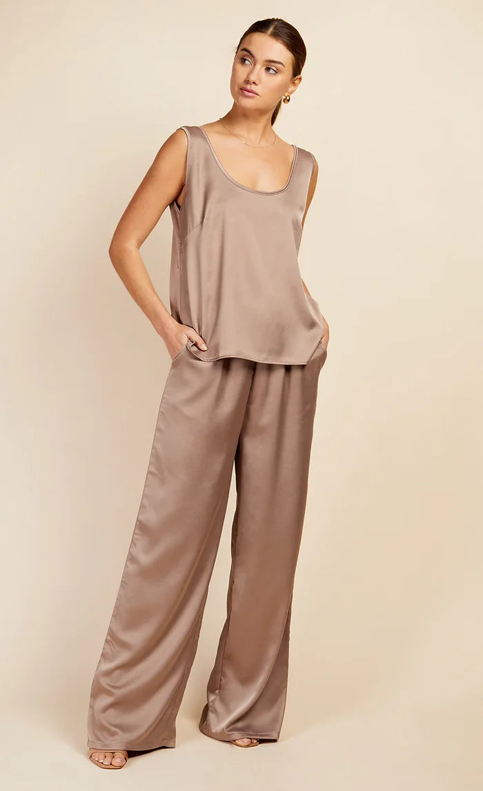 Stone Satin Top (Natural)