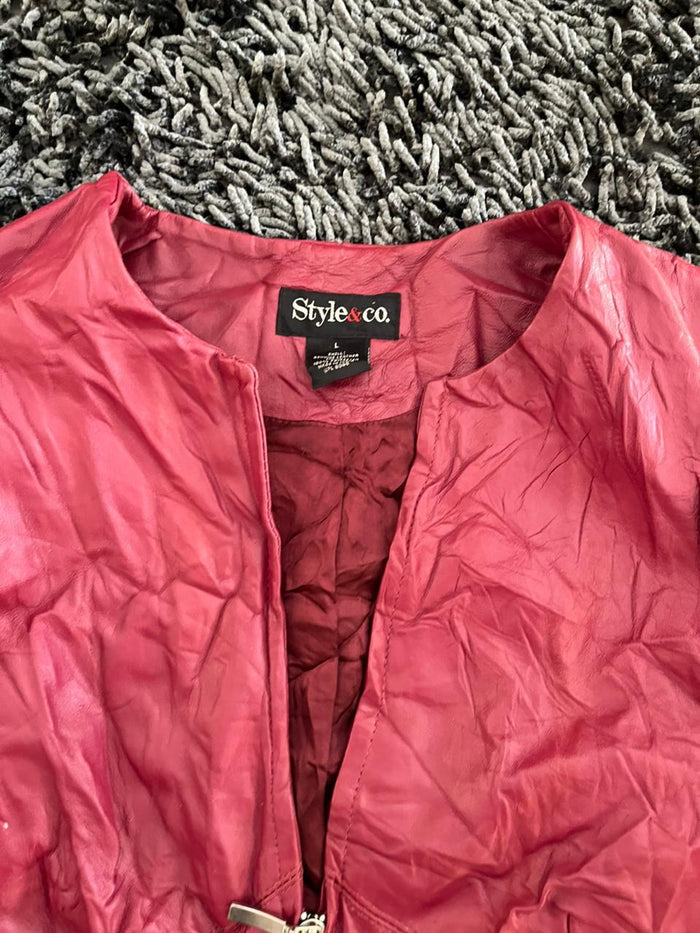 STYLE AND CO Leather jacket | Winterwear|Streetwear | Women leather jacket