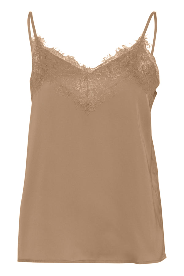 Taia Lace Cami (Tannin)