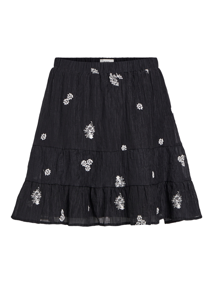 Talfra High Waisted Skirt (Black/Sandshell)