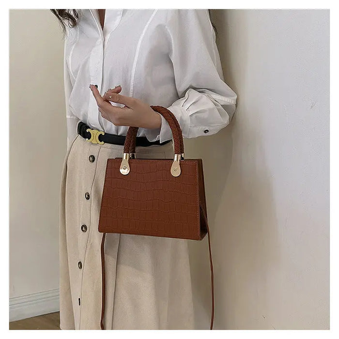 Textured Fashionable Tote Handbags fashionnsio