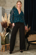 The Della Embellished Knot Front Top
