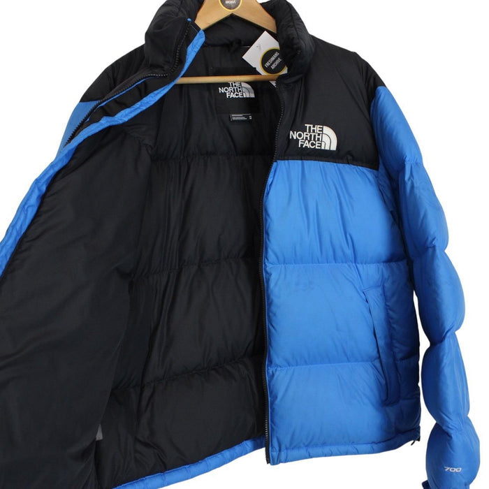 The North Face Retro 700 Blue and Black Nupste Down Puffer Jacket