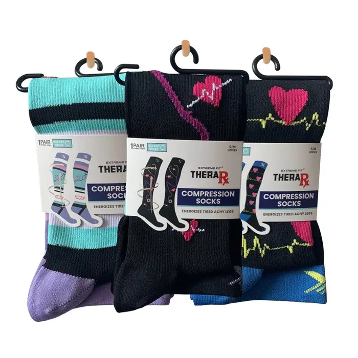 Thera Rx Compression Socks - Large/X-Large (1 Pair- Assorted Designs)