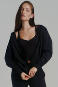 **PREORDER** Threads Zip Hoodie - Onyx Black