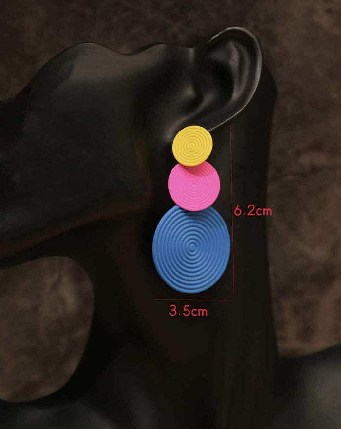 Tilly Earrings - Bright Circles