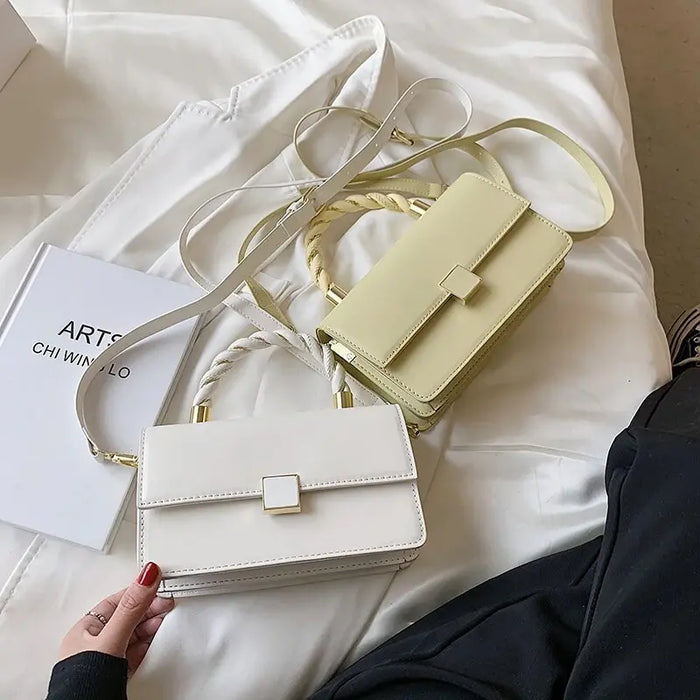 Gold Twisted Fashionable Handbags fashionnsio