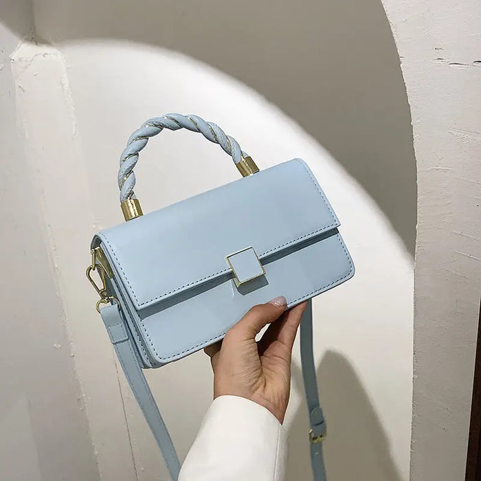 Gold Twisted Fashionable Handbags fashionnsio