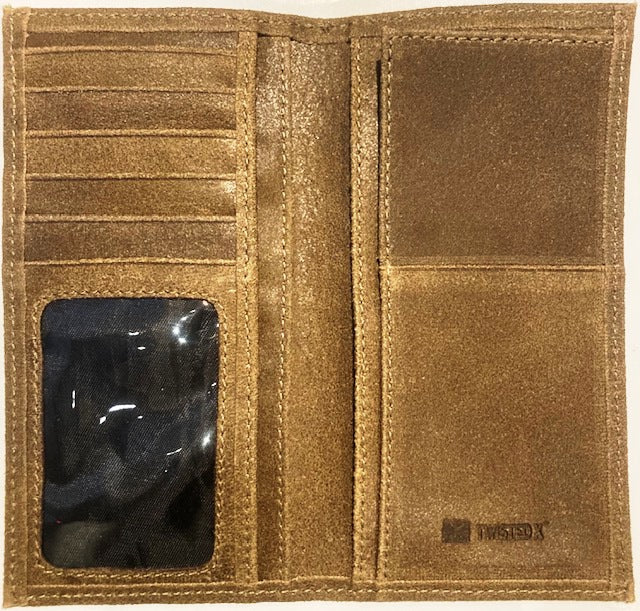 Twisted X White Small Logo Rodeo Wallet