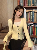 Two-piece Polka Dot Bow Top - Fashionnsio
