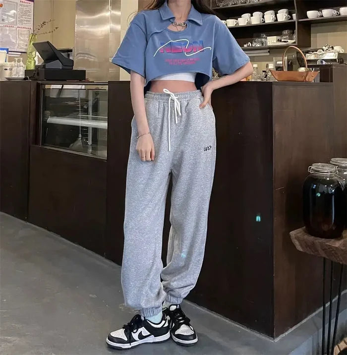 Two-Piece Set Crop Top fashionnsio