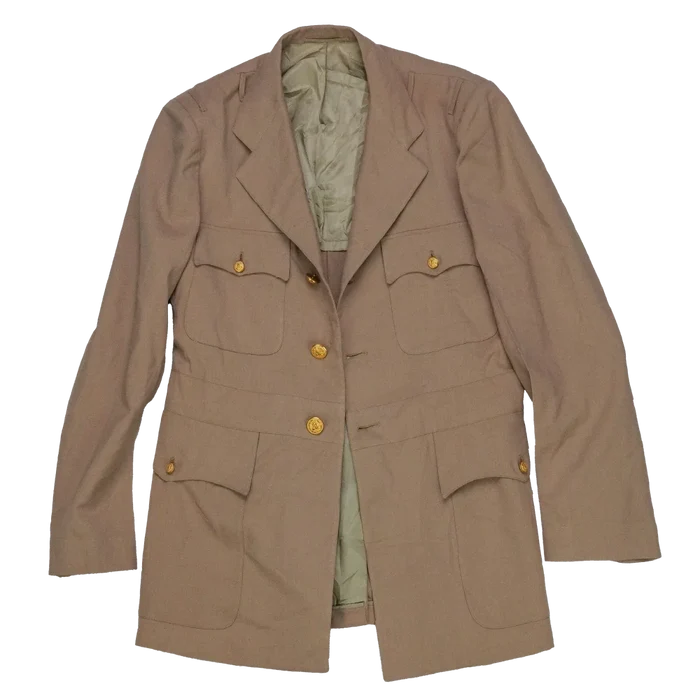 US Navy Khaki Service Dress Jacket - 40R, Medium - US Navy Surplus - Dress Jackets