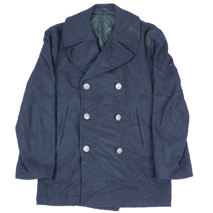 US Navy Wool Pea Coat - 36R, Small - US Navy Surplus - Great Coats