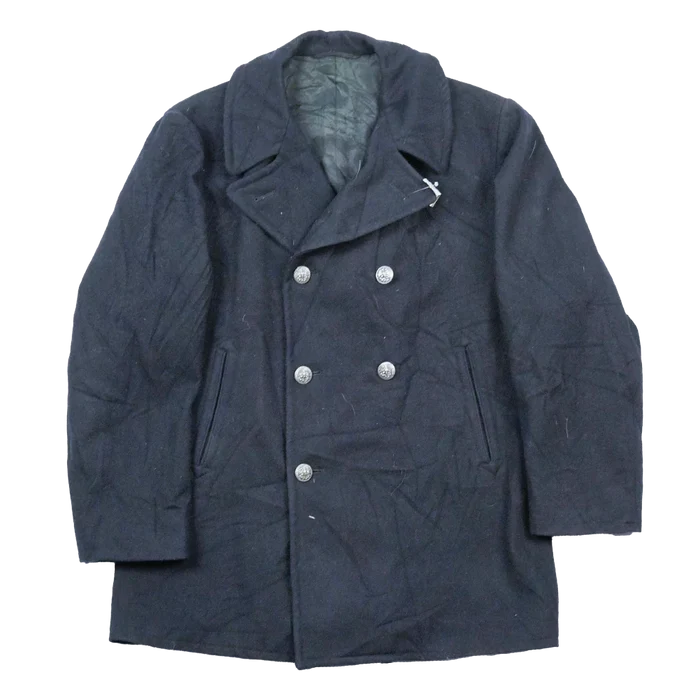 US Navy Wool Pea Coat - Medium - US Navy Surplus - Great Coats