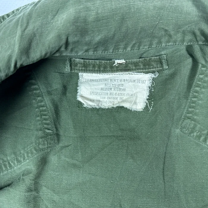 USGI 1960s OG107 Flying Coveralls - Medium Regular - Army & Outdoors - Overalls