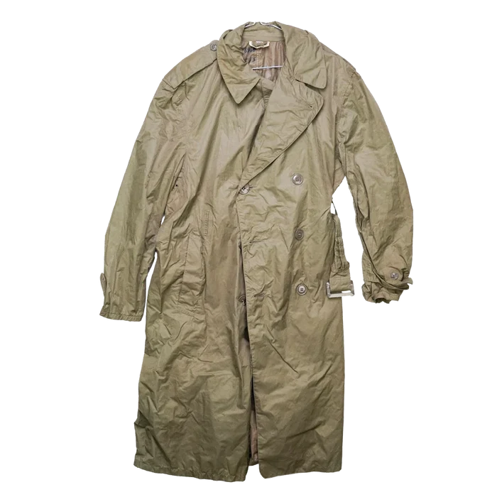 USGI Taupe Shade No. 179 Nylon Raincoat - 42S, Large - US Army Surplus - Rain Jackets